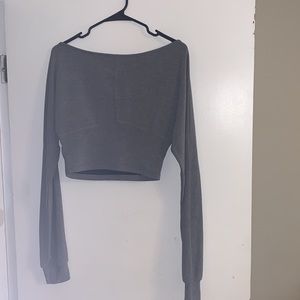 Buffbunny Grey crop top